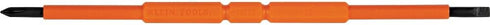 Klein Tools 13157INSP Insulated Double-Ended Screwdriver Replacement Blades, Slotted and Phillips, for Cat. Nos. 32584INSR, 32581INS, 2-Pack...