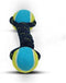 Attractive Cotton Poly Mix Ball Toys Pack of 1 Durable Teeth Cleaning & Training Toy for Dogs Puppy Chew Teething Ball Set Rope Ball Dumbbell...