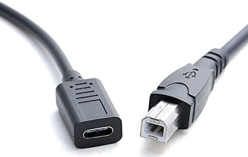 Printer Cable Scanner Cable Type-C to USB B Data Charging Adapter Cable, Dafensoy USB C Female to USB B Male, for Printers, Scanners, Mobile Hard ...