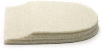 Felt Heel Cushion Pad 1/2" with Adhesive for Pain Relief - 2 Pairs (4 Pieces)...