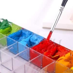 Transon Paint Storage Palette Box 24 Wells Airtight Stay Wet for Watercolor, Gouache, Acrylic and Oil Paint...