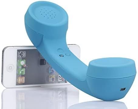 Wireless Bluetooth Mic Headphones Comfort Retro Phone Handset Mic Speaker Phone Call Receiver Compatible with iPhone iOS Android iOS Cell Phone Te...