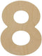 Wooden Number 8 Cutouts 8", Wooden Numbers for Wall Decor, Home Decor, Crafts, and Party Decorations by Woodpeckers...