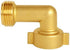 2pcs 90 Degree Hose Elbow RV Water Hose Connectors and Fittings Solid Brass Garden Hose Accessories Heavy Duty Hose Pipe Adpater with 2 Washers...
