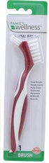 Denture Cleaning Brush, Dual Bristle Heads, with Deep Clean Pick, Assorted Colors...