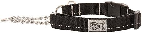 RC Pet Products 3/4" Primary Collection Martingale Dog Training Clip Collar, Small, Black...