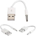 2 Pack for iPod Shuffle Charger Cable USB Data Sync Charging Cord Replacement Jack 3.5mm Male AUX Plug to USB Male Adapter for Apple iPod Shuffle ...