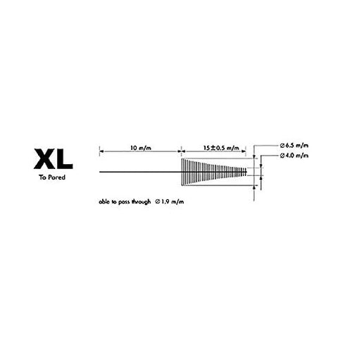 48 pcs (16pcs x 3 Packs) Orthodontic XL Size Interdental Brush, 4 Handle Colors, Clean Between Teeth and Braces, Flexible Handle and Durable Wire,...