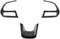3PCS Car Steering Wheel Cover Trim Interior Accessories for Jeep Renegade 2015-2023 for Jeep Compass 2017-2020 (Black)...