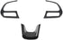 3PCS Car Steering Wheel Cover Trim Interior Accessories for Jeep Renegade 2015-2023 for Jeep Compass 2017-2020 (Black)...