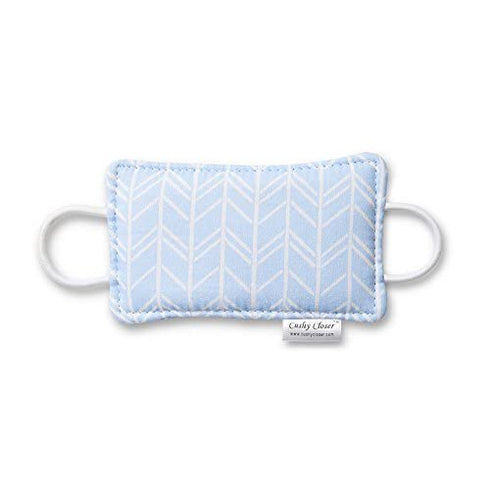 The Original Cushy Closer Door Cushion | No More Noisy Doors! | Door Latch Cover- Baby Safety for Quiet Doors (Birch - Blue)...