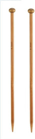 Bamboo Knitting Needle Straight Single Pointed 10-Inch Long Knitting Needles, Wooden Sweater Thick Knitting Needles for Beginners, Sock,Scarf,Hand...