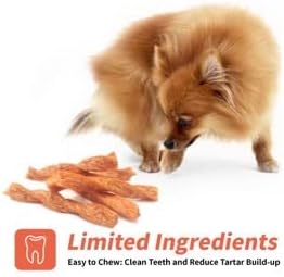 Chicken Dog Chew Twist Sticks, Puffed Human Grade Chicken Dog Treat Sticks, Rawhide Alternative, Easy to Digest 20pcs/Pack...
