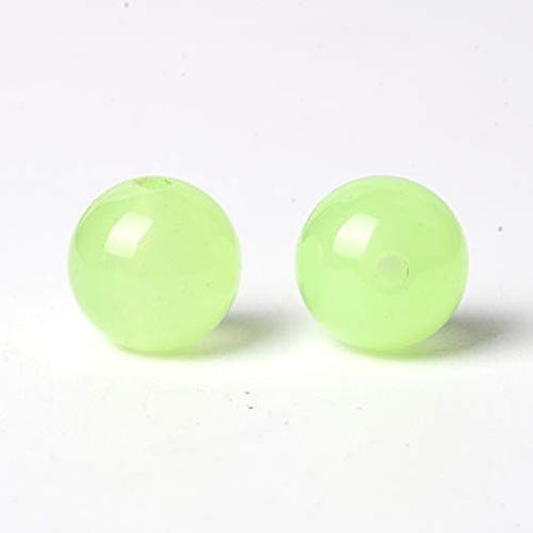 100Pcs Natural Stone Beads 8mm Green Jasper Round Loose Gemstone Energy Healing Beads Hole Size 1mm DIY Smooth Beads for Bracelet Necklace Earring...