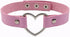 COLORFUL BLING Punk Gothic Hiphop Fashion Leather Choker O-ring Chain Collar Adjustable Heart Circle Necklace for Women Girls...