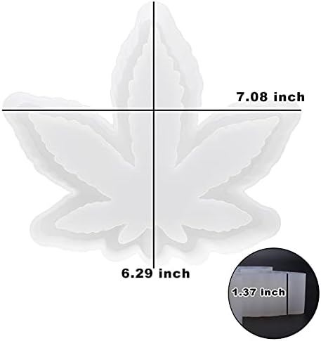 RESINWORLD Leaf Ashtray Mold for Epoxy Resin, Maple Leaf Ashtray Resin Silicone Mold, Tray Molds for Resin Casting...