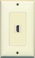 RiteAV 1 HDMI Port Female-Female Wall Plate Decorative Ivory...