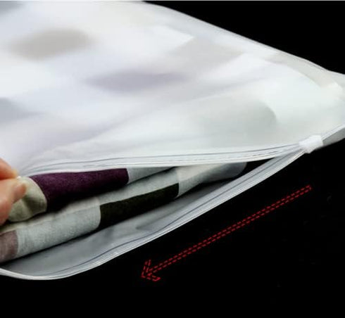 100pc Travel Storage Bags,Clothes Packaging Bags for Shipping,T-Shirt Bags,3mil Horizontal Packaging Bags with Vent Hole, Fast Resealable Poly Pla...