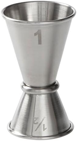 American Metalcraft JG1 Japanese-Style Jigger, Stainless Steel, 1/2 oz. x 1oz. Capacity, 1-3/4" Diameter x 2-3/4" Height...