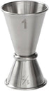 American Metalcraft JG1 Japanese-Style Jigger, Stainless Steel, 1/2 oz. x 1oz. Capacity, 1-3/4" Diameter x 2-3/4" Height...