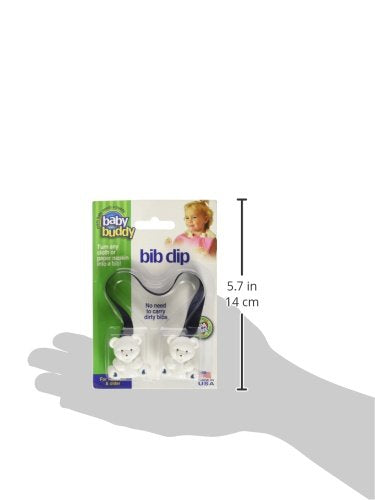 Baby Buddy Bib Clip, Newborn Must Have and Travel Essential, Turn Any Cloth, Towel, or Napkin into a Bib for Feeding or Teething, Navy, 1 Pack - M...