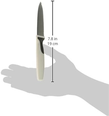 Mercer Culinary M19901P Millennia Black Handle, 3-Inch Slim Serrated, Paring Knife...