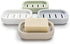 Plastic Soap Dish, Container, Keeps Soap Dry,Easy Cleaning,Drain,White...
