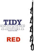 Tidy Tight Storage Loop Straps. Single Pack. Store Cords, Hoses, Christmas Lights, Etc. One of A Kind Storage System On The Market. (Red)...
