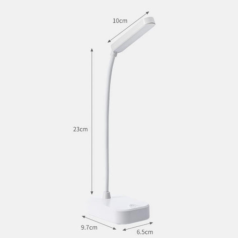 Small led light lamp battery operated,Small desk light 3 pack,With usb cable,3 position adjustable light,360° rotating hose,White eye protection l...