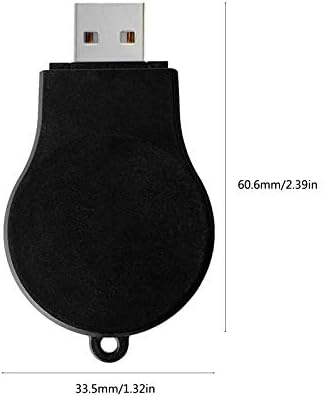 Portable Galaxy Watch 4/5 Charger USB Wireless Car Charger Keychain for Samsung Galaxy Watch 5 Pro Watch 4 Classic Watch 3 Active & Active2 Access...