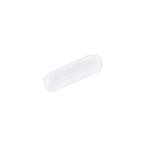 MECCANIXITY Magnetic Stirrer Mixer Stir Bar Rod 12mm(0.47") x3mm Cylinder Shape PTFE Coating Magnet White for Laboratory 1Pcs...