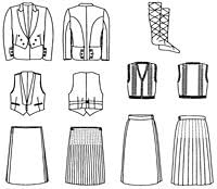 Folkwear Scottish Kilts #152 Highland Scotland Scottish Kilt Jacket Traditional Sewing Pattern & Knitted Vest (Pattern Only) folkwear152...