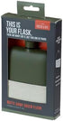 Foster & Rye Flask Whiskey Men-Stainless Steel Alcohol Matte Army Green with Canvas Wrap-6oz Set of 1, 6oz...