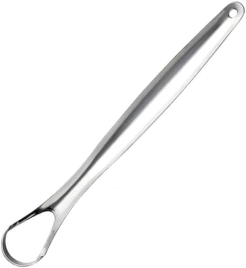 Silvery Tongue Cleaner Brushes Tongue Scraper, Tounge Scrappers Stainless Steel, Portable Tongue Scraper Reduce Bad Breath and Freshing Breath for...