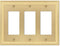 Hallcrest 3 Gang Rocker Metal Wall Plate...