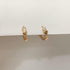 14K Rose Gold Double Love Heart Cubic Zirconia Small Hoop Earrings for Women Girls 925 Sterling Silver Cartilage Tiny Cute Huggie Hoops Hypoallerg...