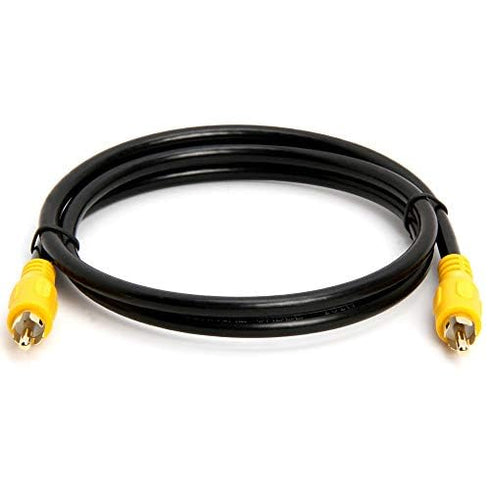 Cmple - RCA Subwoofer Cable 3 ft Digital Coaxial Audio Cable Composite Audio/Video Cord 1-RCA Cable Male to Male Coaxial RCA Cables for Home Theat...