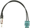 Connects 2 CT27AA51 DIN Aerial Adaptor Cable Compatible with Audi/Volkswagen Double Fakra - CT27AA51...