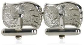 Clear Crystal Wave Cufflinks with Presentation Box...