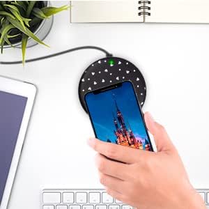 Disney Mickey Mouse Wireless Charging Pad- Wireless Charging Station Universally Compatible with All Qi Enabled Devices- Mickey Mouse Gifts for Ad...