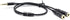 Audio Splitter Cable Y Adapter Micro Headset 3.5mm Male to 2 Female for Headphone Desktop and Laptop (Black)...