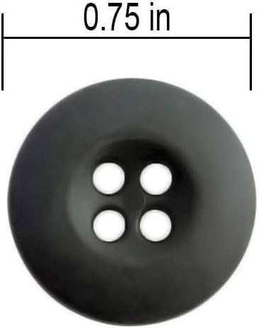 12 Pcs Foliage Green Sewing Buttons 0.75 inch Army Military Buttons 30L Buttons for Craft 4 Hole Polished Matte Finish Buttons 19mm Plastic Button...