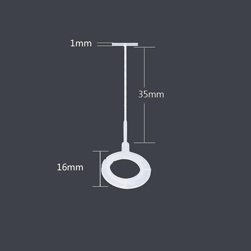 1000 Pcs Plastic J Hook Clothing Tagging Fasteners for Tag Label, 2 inch (Clear)...