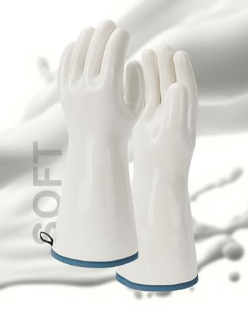 Silicone Gloves Heat Resistant Oven Gloves Barbecue Gloves PPE Reusable Dishwashing Cleaning Gloves Waterproof Cotton Lined Mitts Kitchen Gloves f...