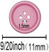 Libiline 100pcs Resin Button Solid Color 4Holes Craft Clothe Sewing Card Making Sweater Shirt (Multi-color, 9/20"(11mm))...