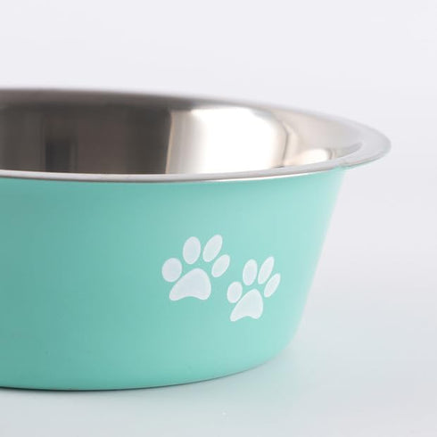13.5oz Premium Stainless Steel Pet Bowl - Non-Slip, Stainless Steel Metal Dog Bowl, Rubber Base, Perfect for Feeding Dogs & Cat,Dog Bowl (Small, G...