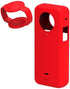 Silicon case+Lens Cap for Insta360 ONE X3 Camera,Comprehensive Protection Waterproof & Dustproof Lightweight (Red)...