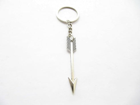 4Pcs Silver Bow and Arrow Key chain Arrow Keyring Boho Keychain Archer Gift Crossbow Bow Jewelry Archery Beading and Jewelry Findings Men's Keyrin...