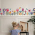 Flowers Wall Decals for Girls Bedroom - Children DIY Wall Art Stickers for Classroom, Nursery, playroom - Preschool Floral Peel and Stick Decor...