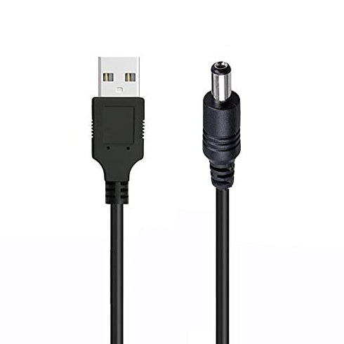 USB to DC DC Barrel Jack Power Cable Adapter Wire Connector 5.5 x 2.1mm...